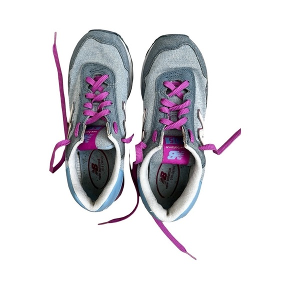 NEW BALANCE 515 Running Shoes Women's Sz 8.5 Gray Purple Blue - Picture 4 of 5